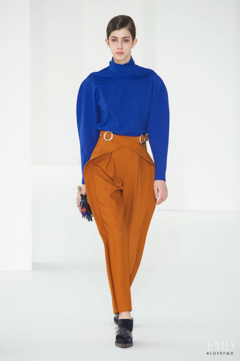 Mayka Merino featured in  the Delpozo fashion show for Autumn/Winter 2017