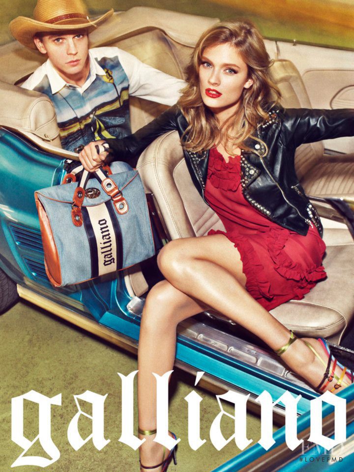 Benjamin Eidem featured in  the Galliano advertisement for Spring/Summer 2012