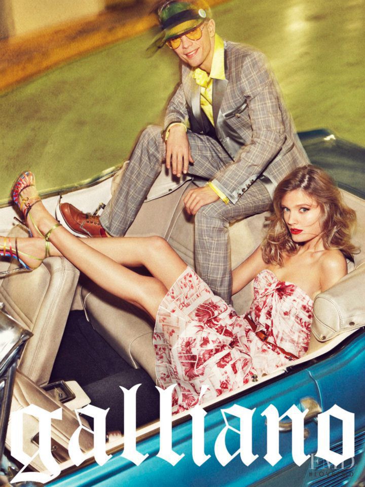 Benjamin Eidem featured in  the Galliano advertisement for Spring/Summer 2012