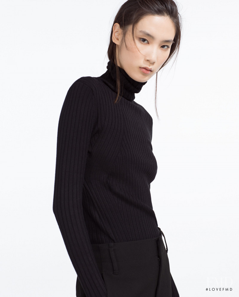 Dongqi Xue featured in  the Zara lookbook for Spring 2016