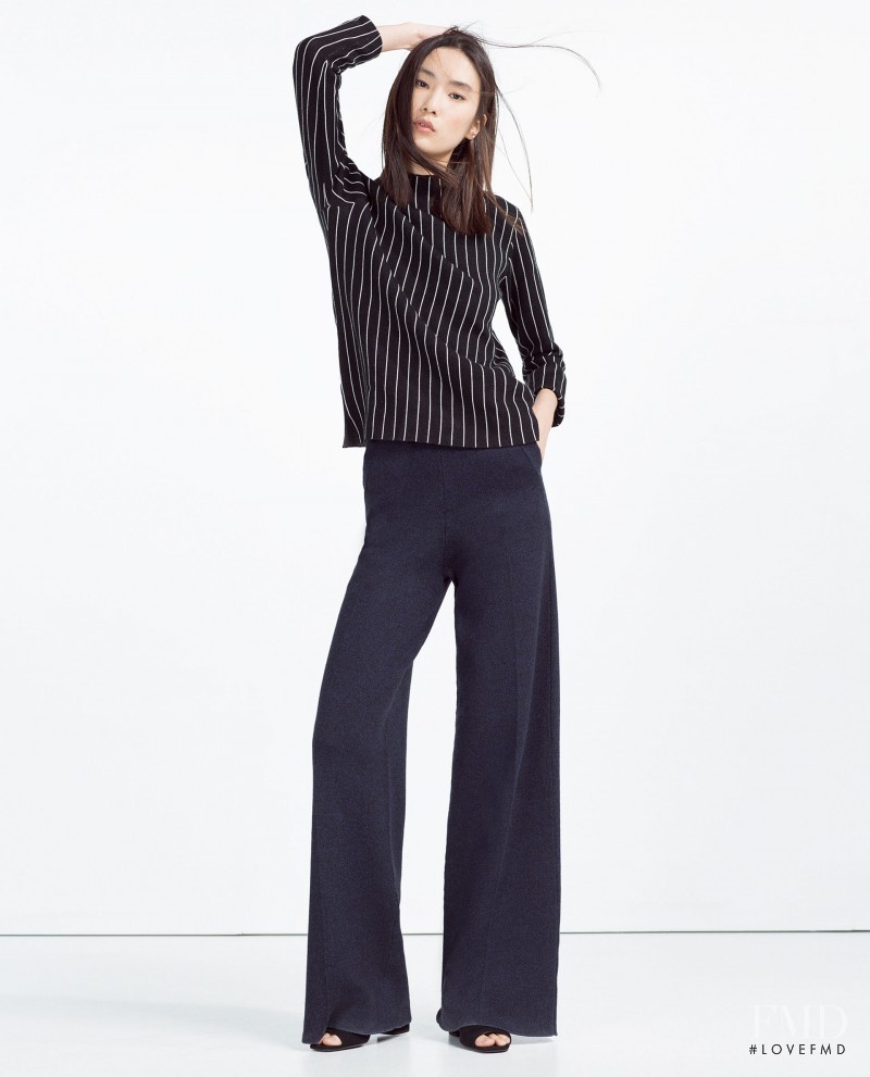 Dongqi Xue featured in  the Zara lookbook for Spring 2016