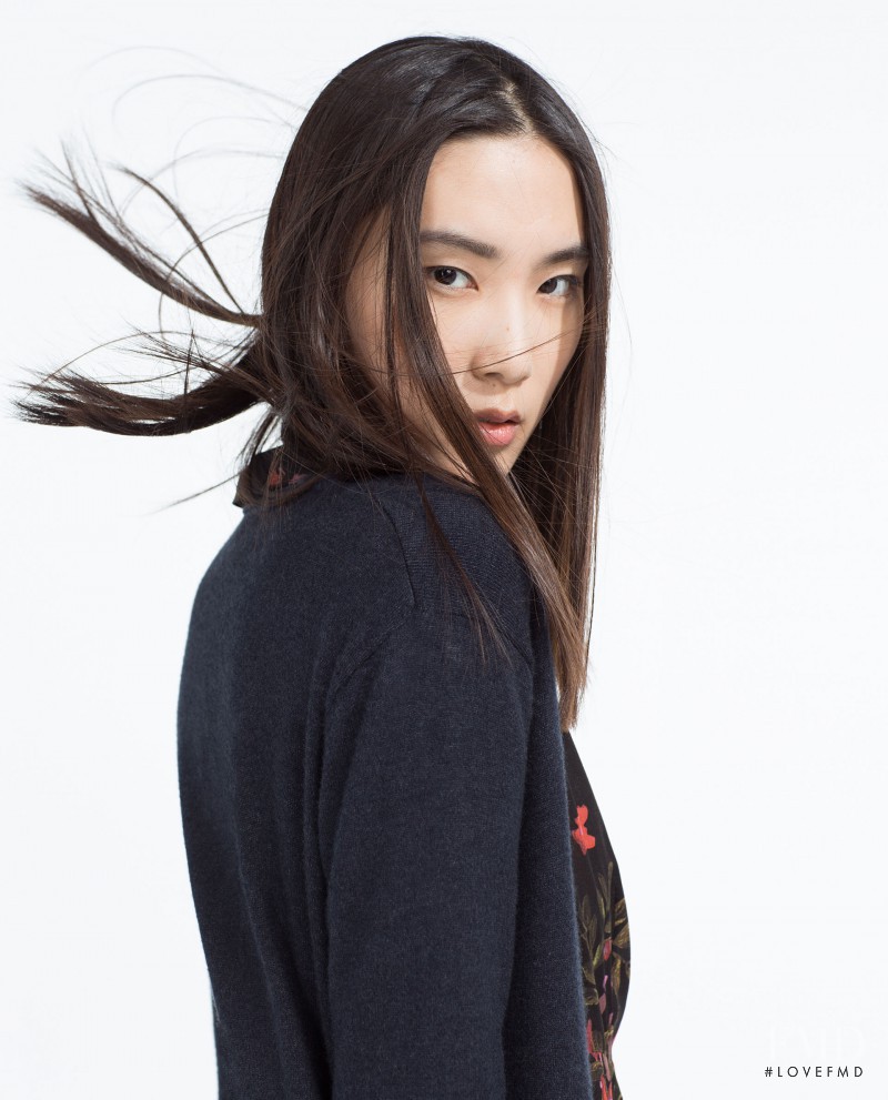 Dongqi Xue featured in  the Zara lookbook for Spring 2016