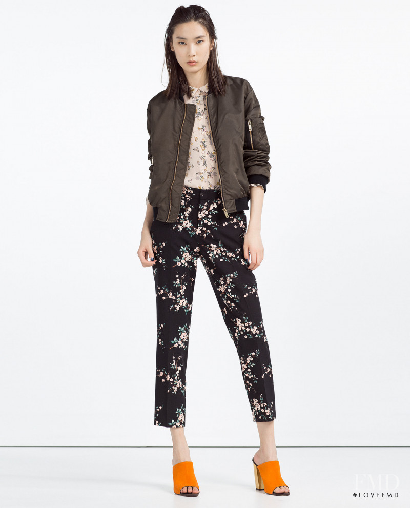 Dongqi Xue featured in  the Zara lookbook for Spring 2016