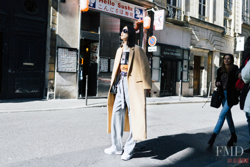 Dongqi Xue featured in  the MO&Co. lookbook for Fall 2015