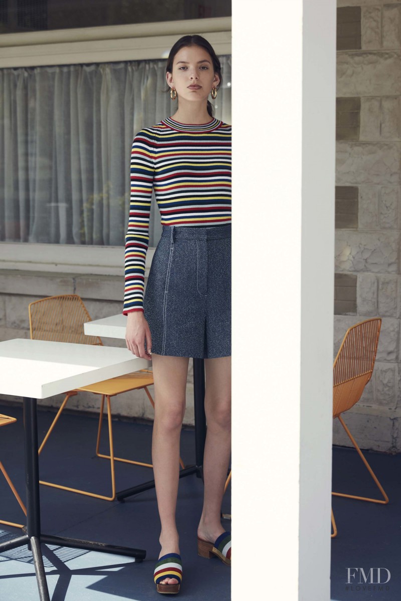 Caroline Reagan featured in  the Rosetta Getty lookbook for Resort 2017