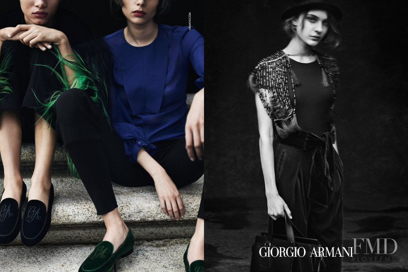 Lineisy Montero featured in  the Giorgio Armani advertisement for Autumn/Winter 2017