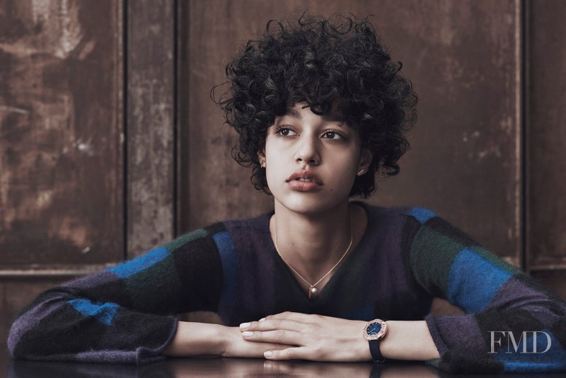 Damaris Goddrie featured in  the Emporio Armani Watches advertisement for Autumn/Winter 2016