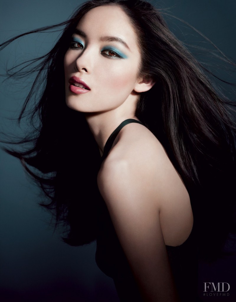 Fei Fei Sun featured in  the Armani Beauty advertisement for Spring/Summer 2012