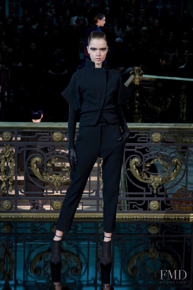 Maya Derzhevitskaya featured in  the John Galliano fashion show for Autumn/Winter 2013