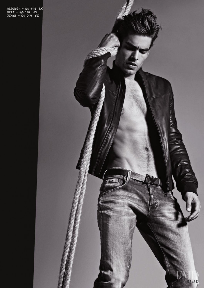 Jon Kortajarena featured in  the Armani Jeans lookbook for Autumn/Winter 2011