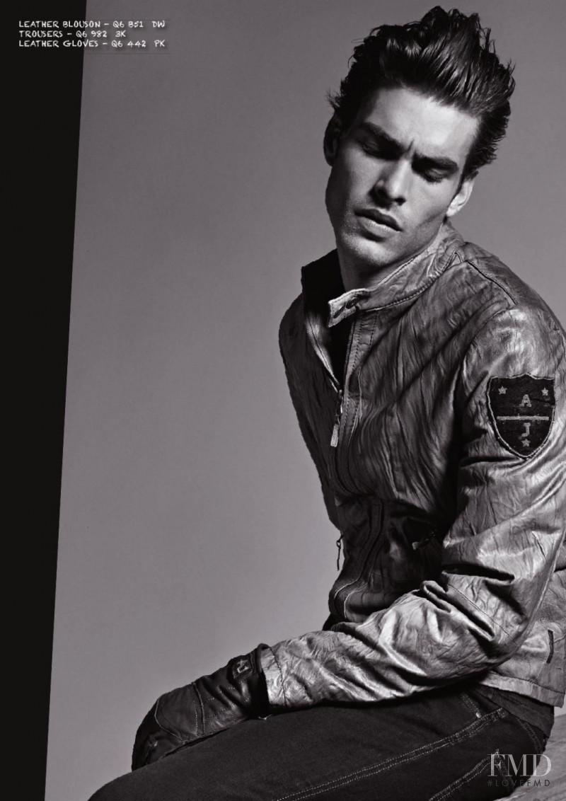 Jon Kortajarena featured in  the Armani Jeans lookbook for Autumn/Winter 2011