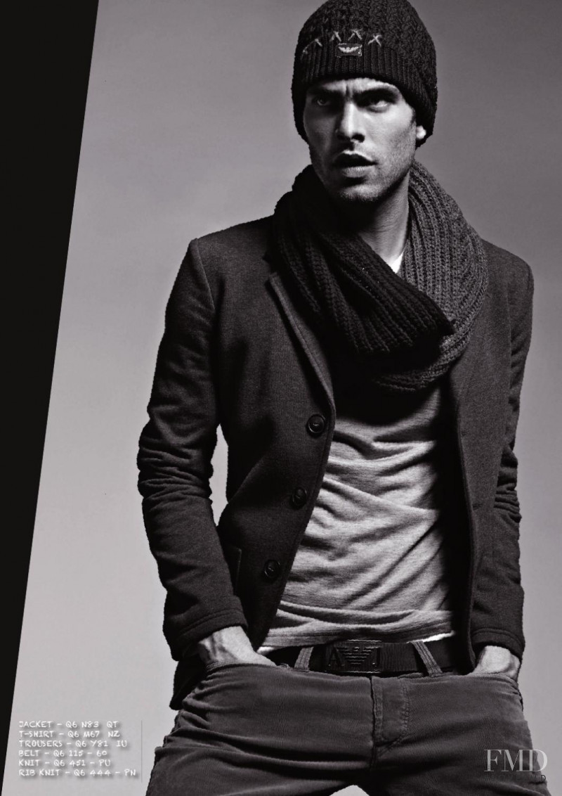 Jon Kortajarena featured in  the Armani Jeans lookbook for Autumn/Winter 2011