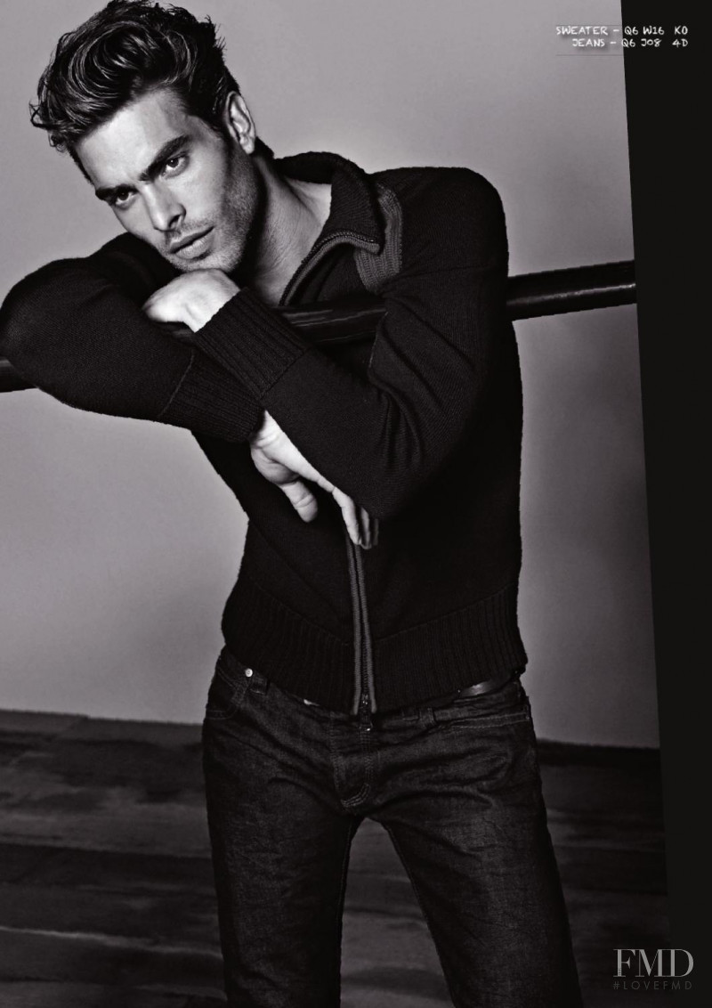 Jon Kortajarena featured in  the Armani Jeans lookbook for Autumn/Winter 2011