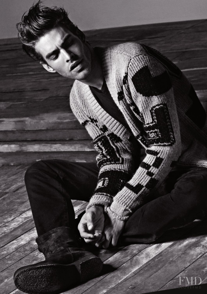 Jon Kortajarena featured in  the Armani Jeans lookbook for Autumn/Winter 2011