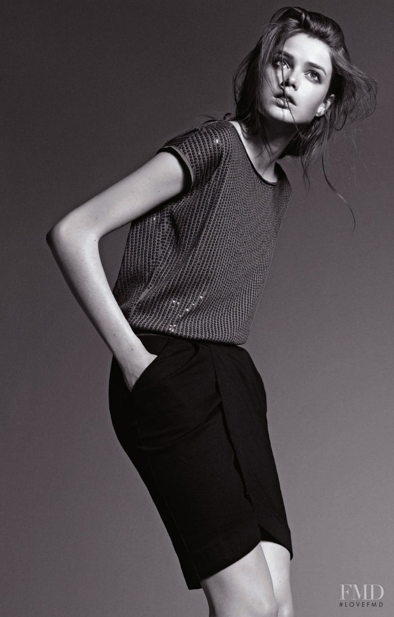 Julia Saner featured in  the Armani Jeans lookbook for Autumn/Winter 2011