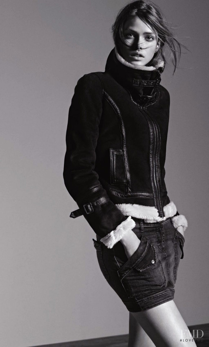 Julia Saner featured in  the Armani Jeans lookbook for Autumn/Winter 2011