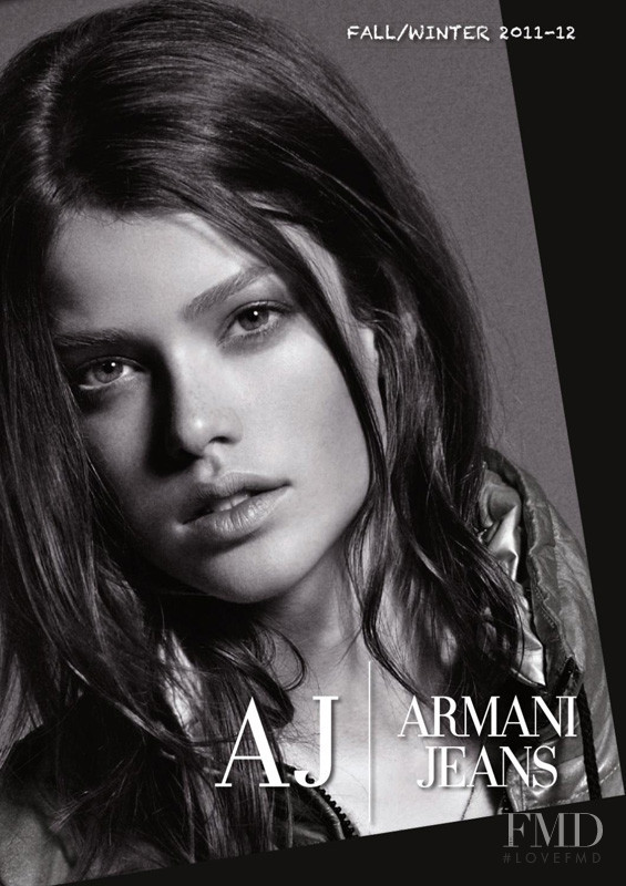 Julia Saner featured in  the Armani Jeans lookbook for Autumn/Winter 2011