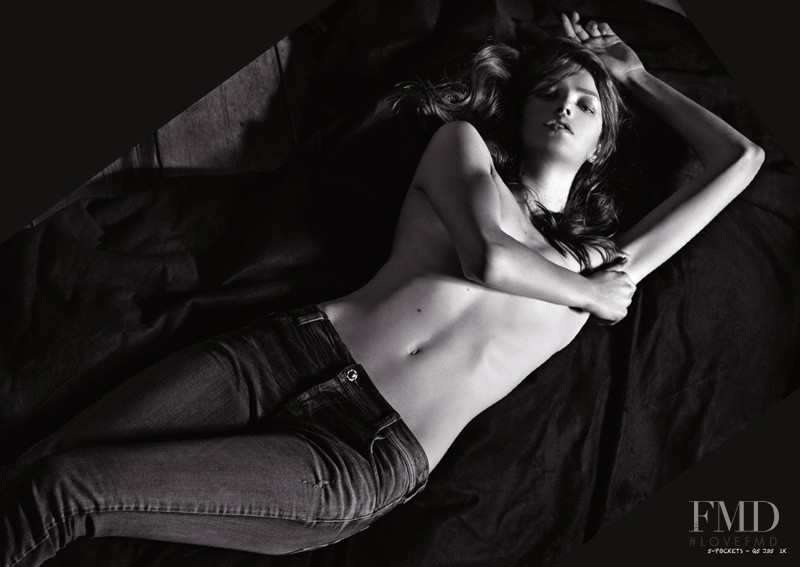 Julia Saner featured in  the Armani Jeans lookbook for Autumn/Winter 2011