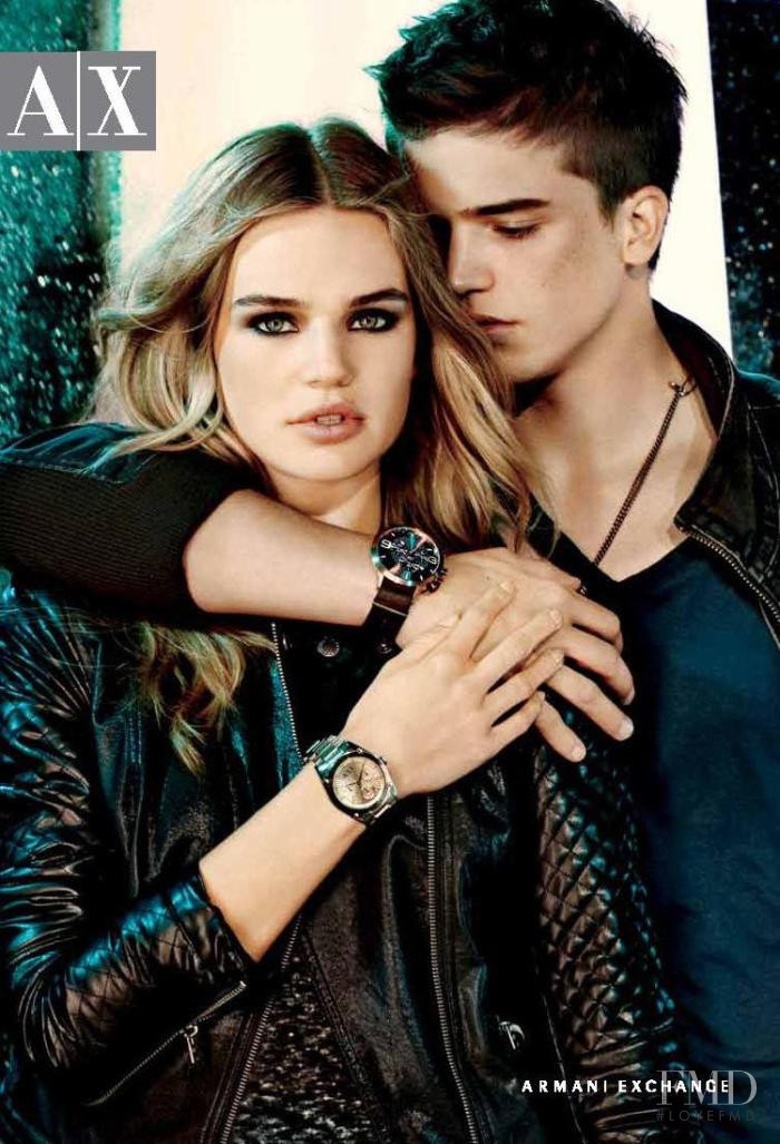 Milou Sluis featured in  the Armani Exchange advertisement for Autumn/Winter 2011