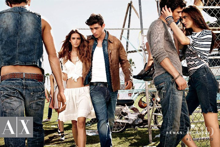 Alejandra Alonso featured in  the Armani Exchange advertisement for Spring/Summer 2011