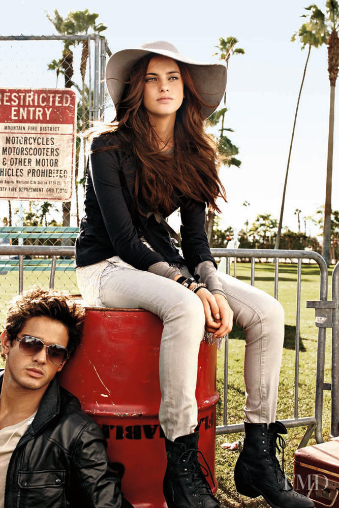Clara Alonso featured in  the Armani Exchange advertisement for Spring/Summer 2011