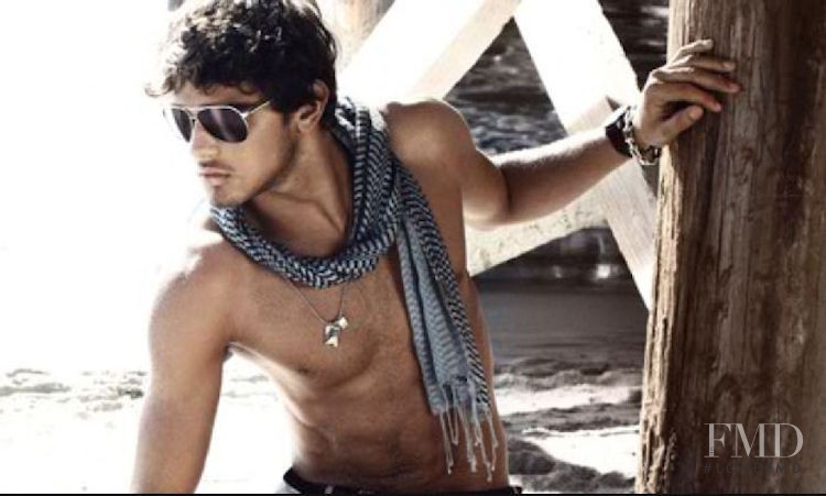 Marlon Teixeira featured in  the Armani Exchange advertisement for Spring/Summer 2010