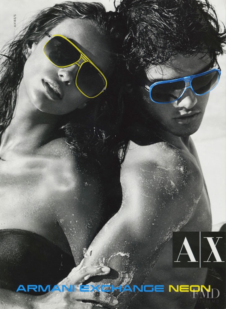 Irina Shayk featured in  the Armani Exchange advertisement for Spring/Summer 2010