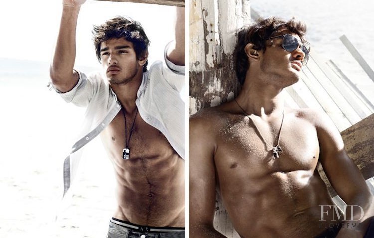 Marlon Teixeira featured in  the Armani Exchange advertisement for Spring/Summer 2010