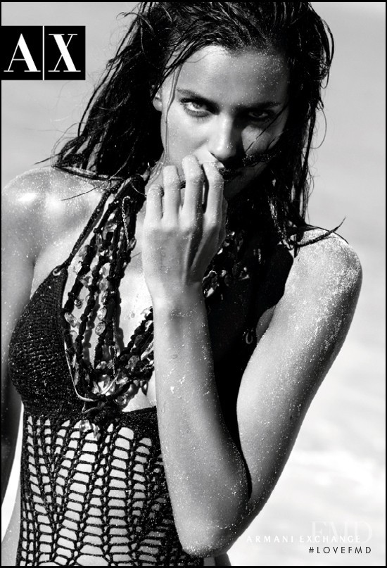 Irina Shayk featured in  the Armani Exchange advertisement for Spring/Summer 2010