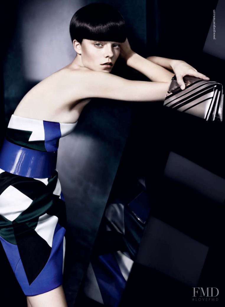 Nimuë Smit featured in  the Giorgio Armani advertisement for Spring/Summer 2010