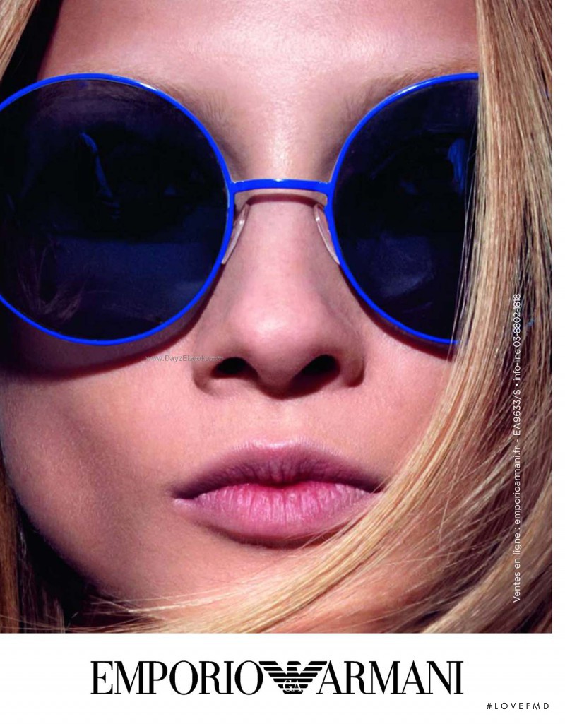 Anna Selezneva featured in  the Emporio Armani Eyewear advertisement for Spring/Summer 2010