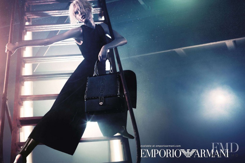 Iselin Steiro featured in  the Emporio Armani advertisement for Autumn/Winter 2011