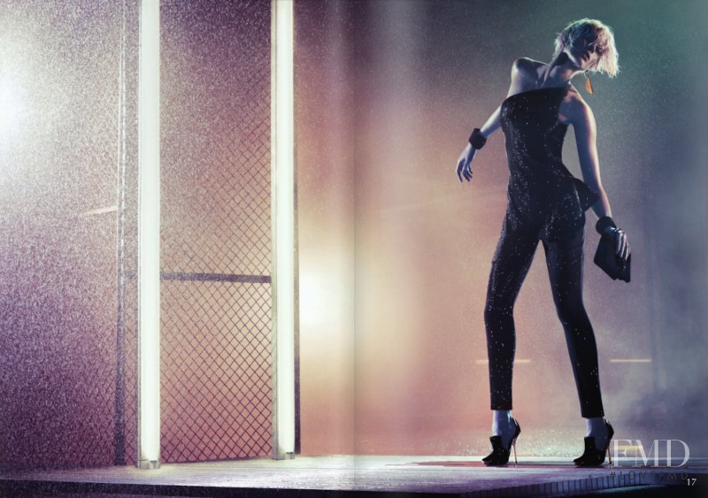 Iselin Steiro featured in  the Emporio Armani advertisement for Autumn/Winter 2011