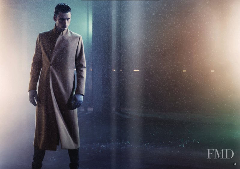 Simon Nessman featured in  the Emporio Armani advertisement for Autumn/Winter 2011