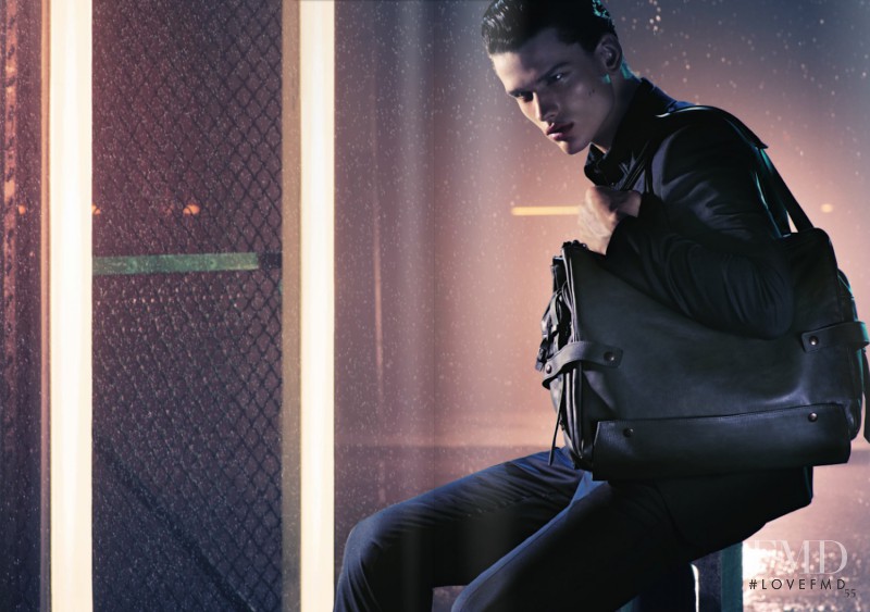 Simon Nessman featured in  the Emporio Armani advertisement for Autumn/Winter 2011