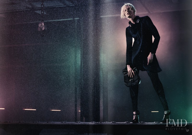 Iselin Steiro featured in  the Emporio Armani advertisement for Autumn/Winter 2011