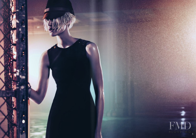 Iselin Steiro featured in  the Emporio Armani advertisement for Autumn/Winter 2011