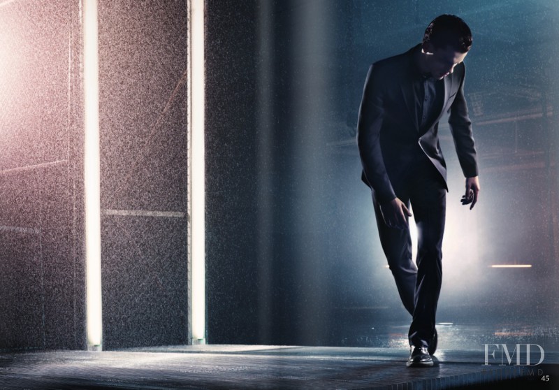 Simon Nessman featured in  the Emporio Armani advertisement for Autumn/Winter 2011