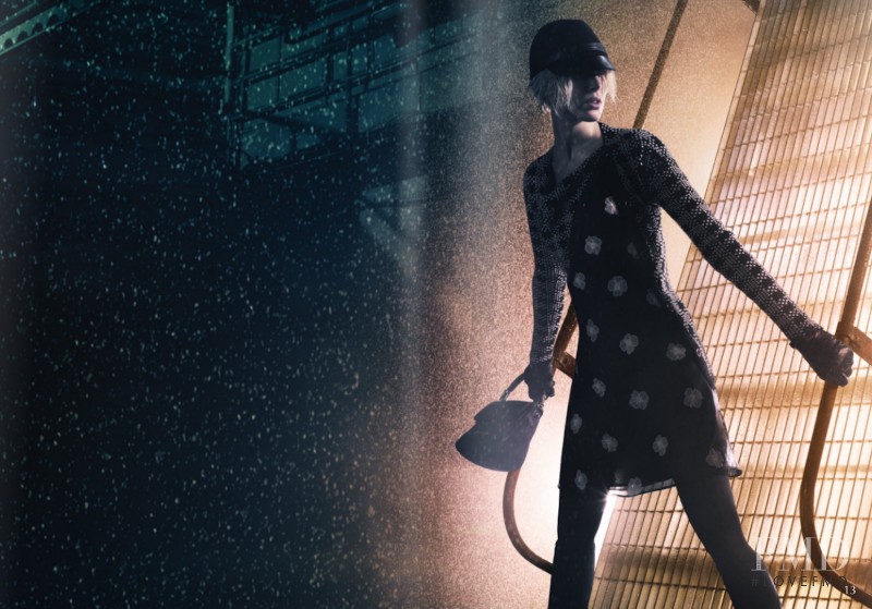 Iselin Steiro featured in  the Emporio Armani advertisement for Autumn/Winter 2011