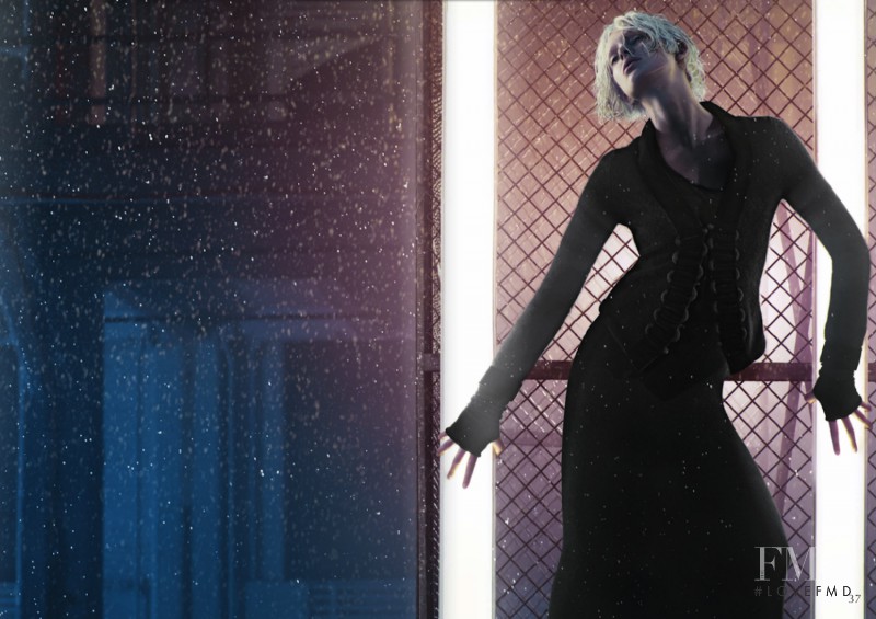 Iselin Steiro featured in  the Emporio Armani advertisement for Autumn/Winter 2011