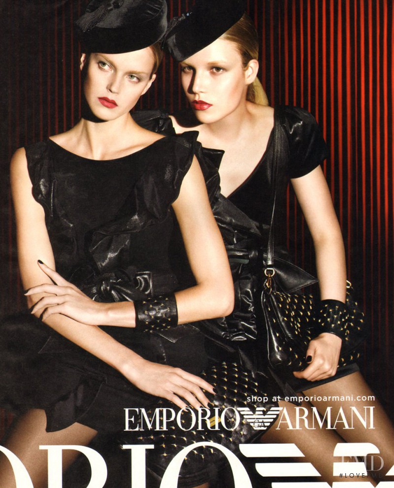 Shannan Click featured in  the Emporio Armani advertisement for Autumn/Winter 2009
