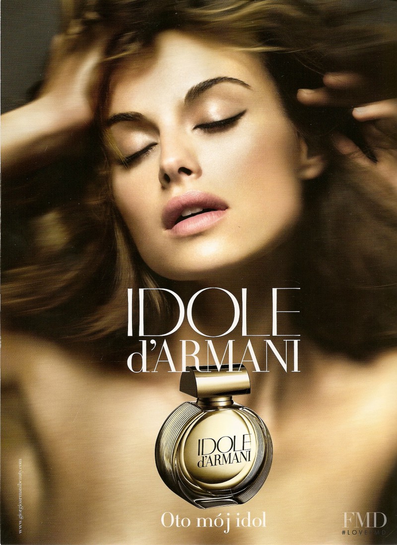 Kasia Smutniak featured in  the Armani Beauty "Idole d\'Armani" Fragrance advertisement for Fall 2009