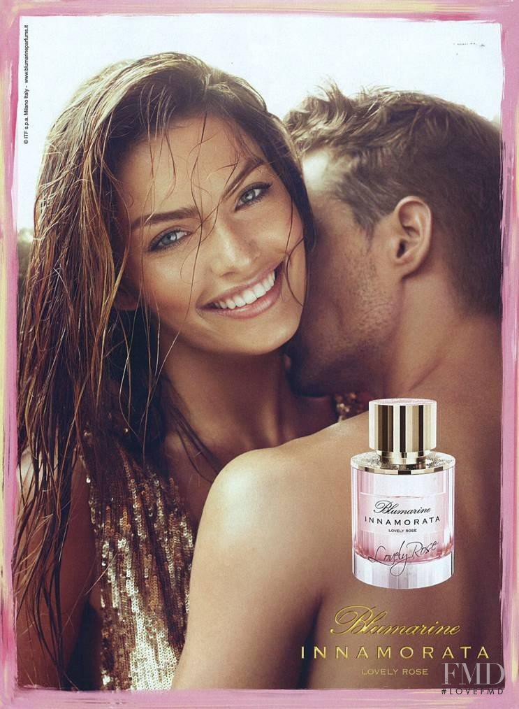 Alyssa Miller featured in  the Blumarine Fragrance - Innamorata Lovely Rose advertisement for Spring/Summer 2013