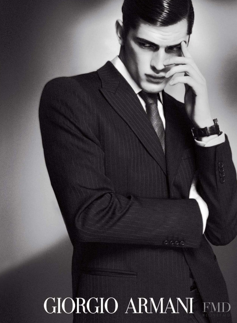 Sean OPry featured in  the Giorgio Armani advertisement for Autumn/Winter 2009