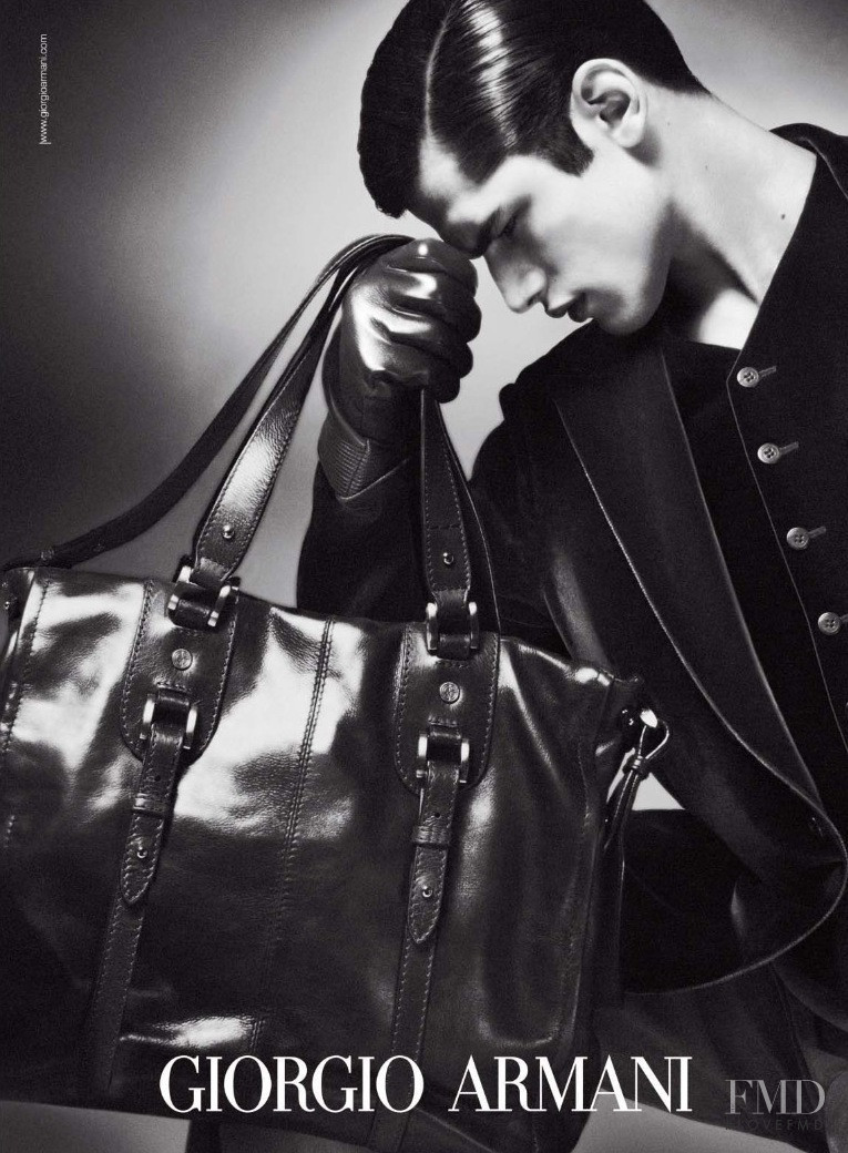 Sean OPry featured in  the Giorgio Armani advertisement for Autumn/Winter 2009