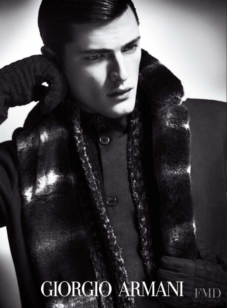 Sean OPry featured in  the Giorgio Armani advertisement for Autumn/Winter 2009