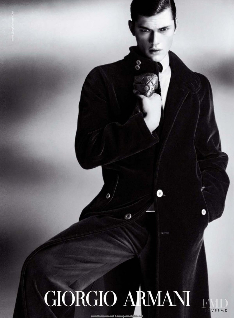 Sean OPry featured in  the Giorgio Armani advertisement for Autumn/Winter 2009