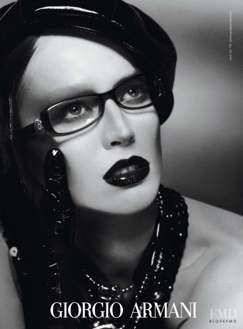 Raquel Zimmermann featured in  the Giorgio Armani advertisement for Autumn/Winter 2009