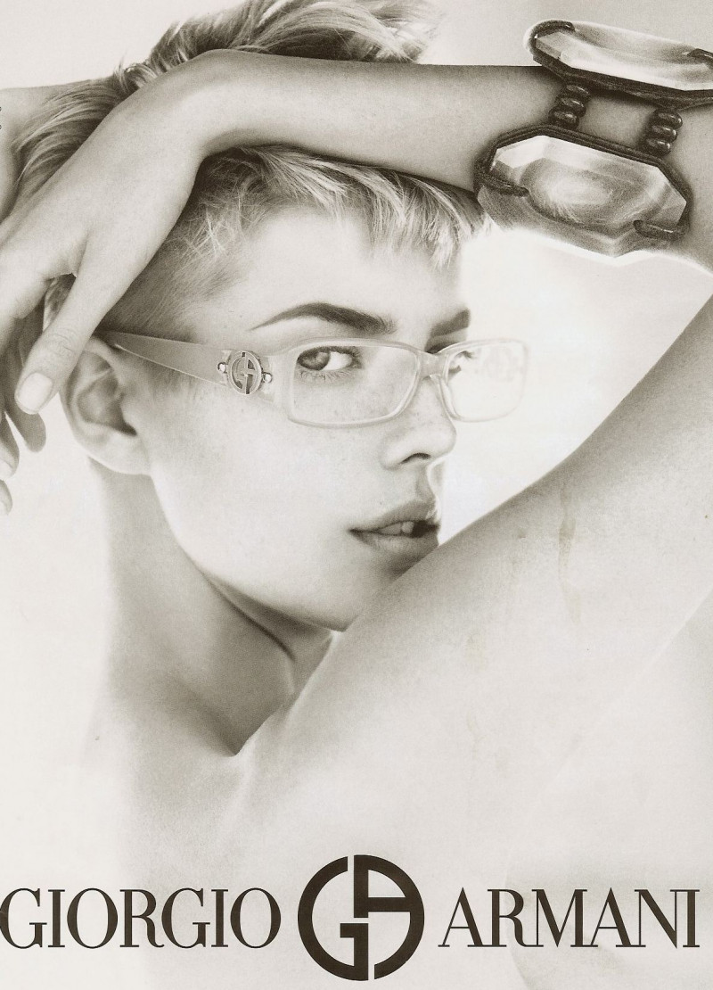 Agyness Deyn featured in  the Giorgio Armani advertisement for Spring/Summer 2007
