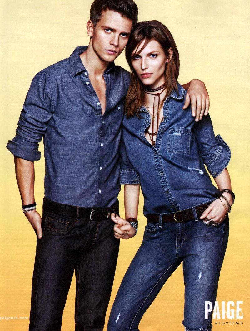 Karlina Caune featured in  the Paige Denim advertisement for Spring/Summer 2013